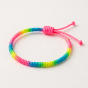 Pulsera artesanal flúor