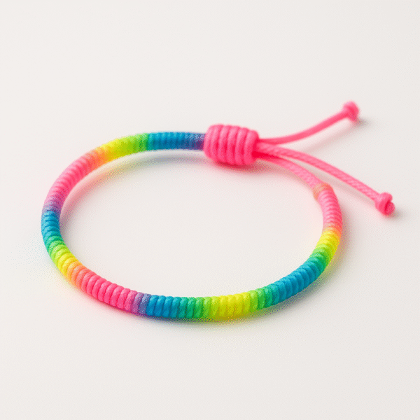 Pulsera artesanal flúor